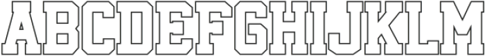 RegularVarsity-Outline otf (400) FONT
