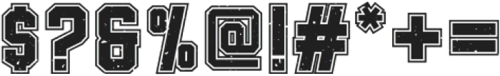 RegularVarsityGrunge-Regular otf (400) Font OTHER CHARS