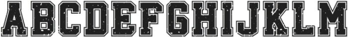 RegularVarsityGrunge-Regular otf (400) Font UPPERCASE