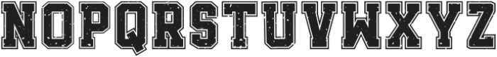 RegularVarsityGrunge-Regular otf (400) Font UPPERCASE