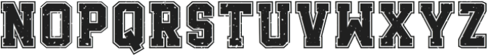 RegularVarsityGrunge-Regular otf (400) Font LOWERCASE
