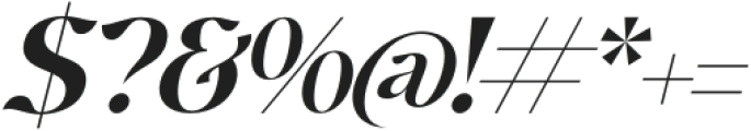 Rehgal Italic otf (400) Font OTHER CHARS