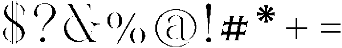 Reichamerina 430 otf (400) Font OTHER CHARS