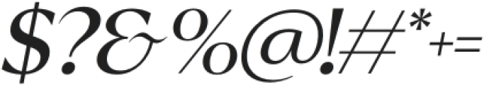 Reifilano-Italic otf (400) Font OTHER CHARS