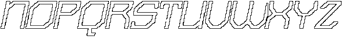 Reifost Pixel Outline otf (400) Font UPPERCASE