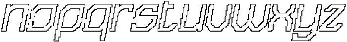 Reifost Pixel Outline otf (400) Font LOWERCASE
