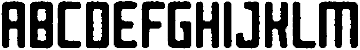 Reigner Circular Eroded otf (400) Font UPPERCASE