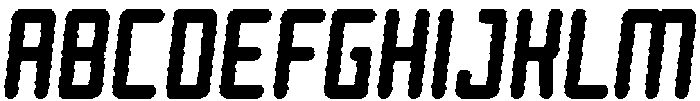 Reigner Circular Inline Italic otf (400) Font UPPERCASE