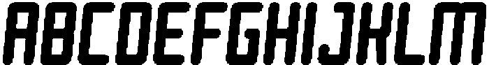 Reigner Circular Italic otf (400) Font UPPERCASE