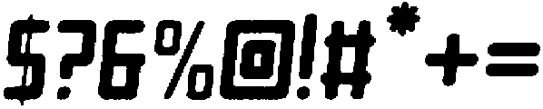 Reigner Circular Noise Italic otf (400) Font OTHER CHARS