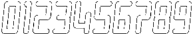 Reigner Circular Outline Italic otf (400) Font OTHER CHARS
