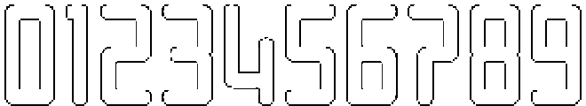 Reigner Circular Outline otf (400) Font OTHER CHARS