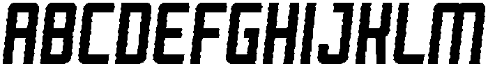 Reigner Inline Italic otf (400) Font UPPERCASE