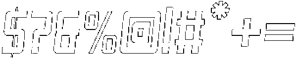 Reigner Outline Italic otf (400) Font OTHER CHARS
