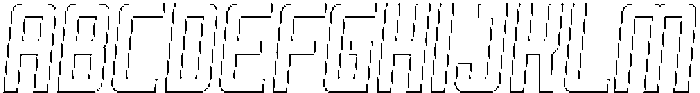 Reigner Outline Italic otf (400) Font