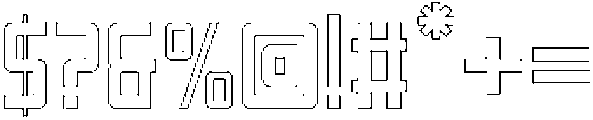 Reigner Outline otf (400) Font OTHER CHARS