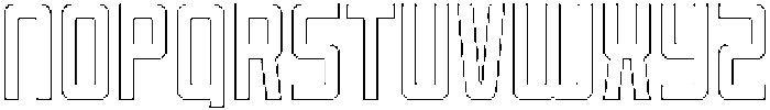 Reigner Outline otf (400) Font LOWERCASE