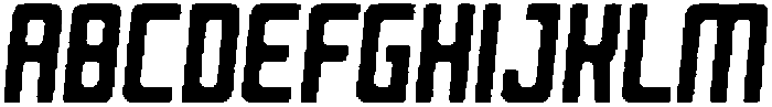 Reigner Rounded Angular Italic otf (400) Font UPPERCASE