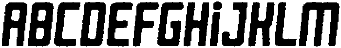 Reigner Rounded Eroded Italic otf (400) FONT