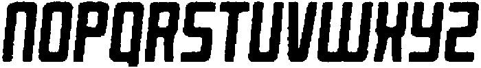 Reigner Rounded Eroded Italic otf (400) Font LOWERCASE