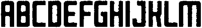 Reigner Rounded Eroded otf (400) Font UPPERCASE