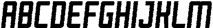 Reigner Rounded Inline Italic otf (400) Font UPPERCASE
