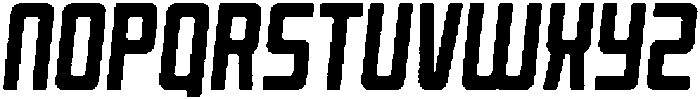 Reigner Rounded Noise Italic otf (400) Font LOWERCASE