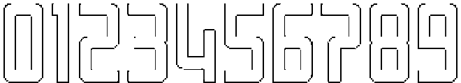 Reigner Rounded Outline otf (400) Font OTHER CHARS