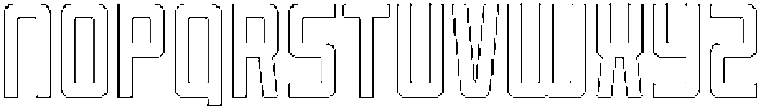 Reigner Rounded Outline otf (400) Font LOWERCASE