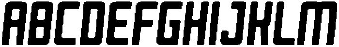 Reigner Rounded Rough Italic otf (400) Font UPPERCASE