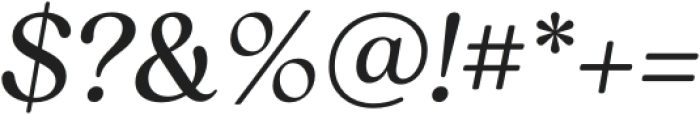 Reigo-Italic otf (400) Font OTHER CHARS