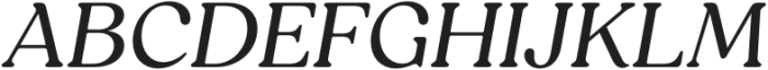 Reigo-Italic otf (400) Font UPPERCASE