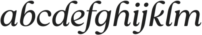 Reigo-Italic otf (400) Font LOWERCASE