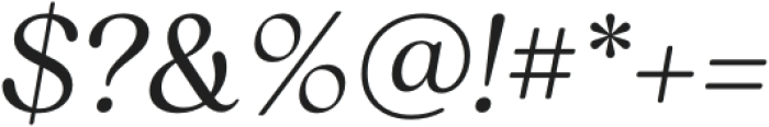 Reigo Light Italic otf (300) Font OTHER CHARS