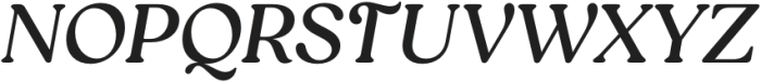 Reigo Medium Italic otf (500) Font UPPERCASE