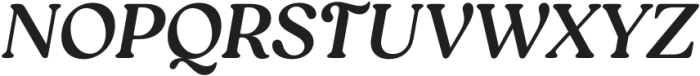 Reigo Semi Bold Italic otf (600) Font UPPERCASE