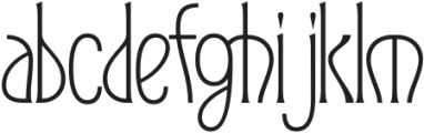 Reina Sofia Regular otf (400) Font LOWERCASE