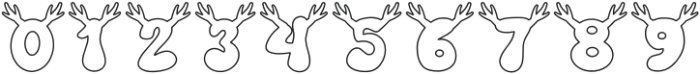 Reindeer Outline otf (400) Font OTHER CHARS