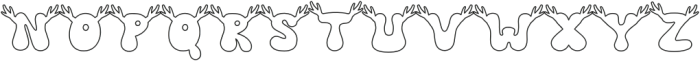Reindeer Outline otf (400) Font UPPERCASE