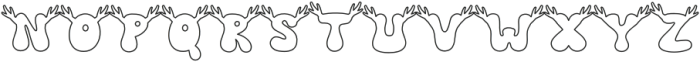 Reindeer Outline otf (400) Font LOWERCASE