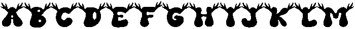 Reindeer Regular otf (400) Font UPPERCASE