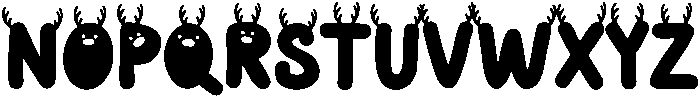 Reindeer Regular otf (400) Font UPPERCASE