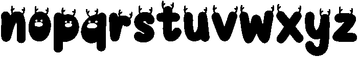 Reindeer Regular otf (400) Font LOWERCASE