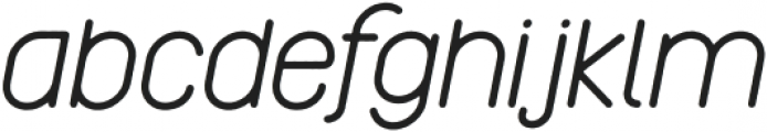 Reiseburo Thin Italic otf (100) Font LOWERCASE
