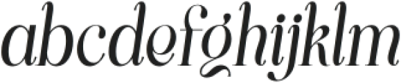 Rekisa Condensed Italic otf (400) Font LOWERCASE