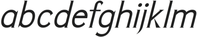 Rekiya Italic otf (400) Font LOWERCASE