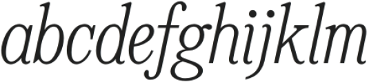 Reklam Regular Italic otf (400) Font LOWERCASE