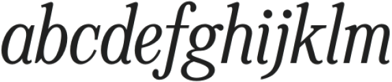 Reklam Regular SemiBold Italic otf (600) Font LOWERCASE