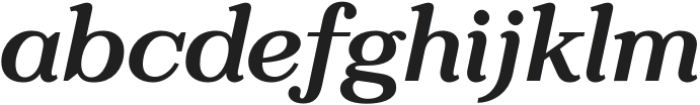 Reklam Wide Bold Italic otf (700) Font LOWERCASE