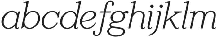 Reklam Wide Italic otf (400) Font LOWERCASE